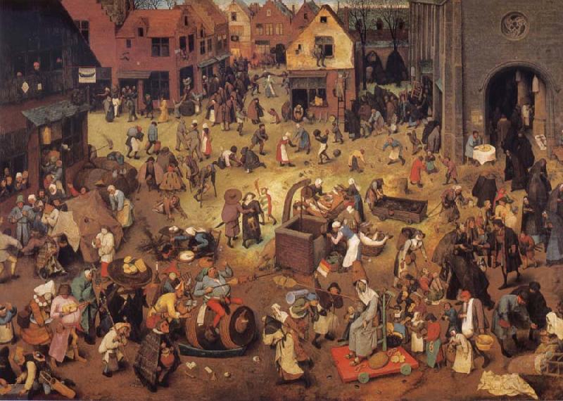 BRUEGEL, Pieter the Elder The fright between Carnival and Lent china oil painting image